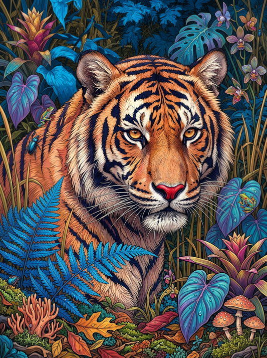 Jungle Tiger Watcher (120 Colours)