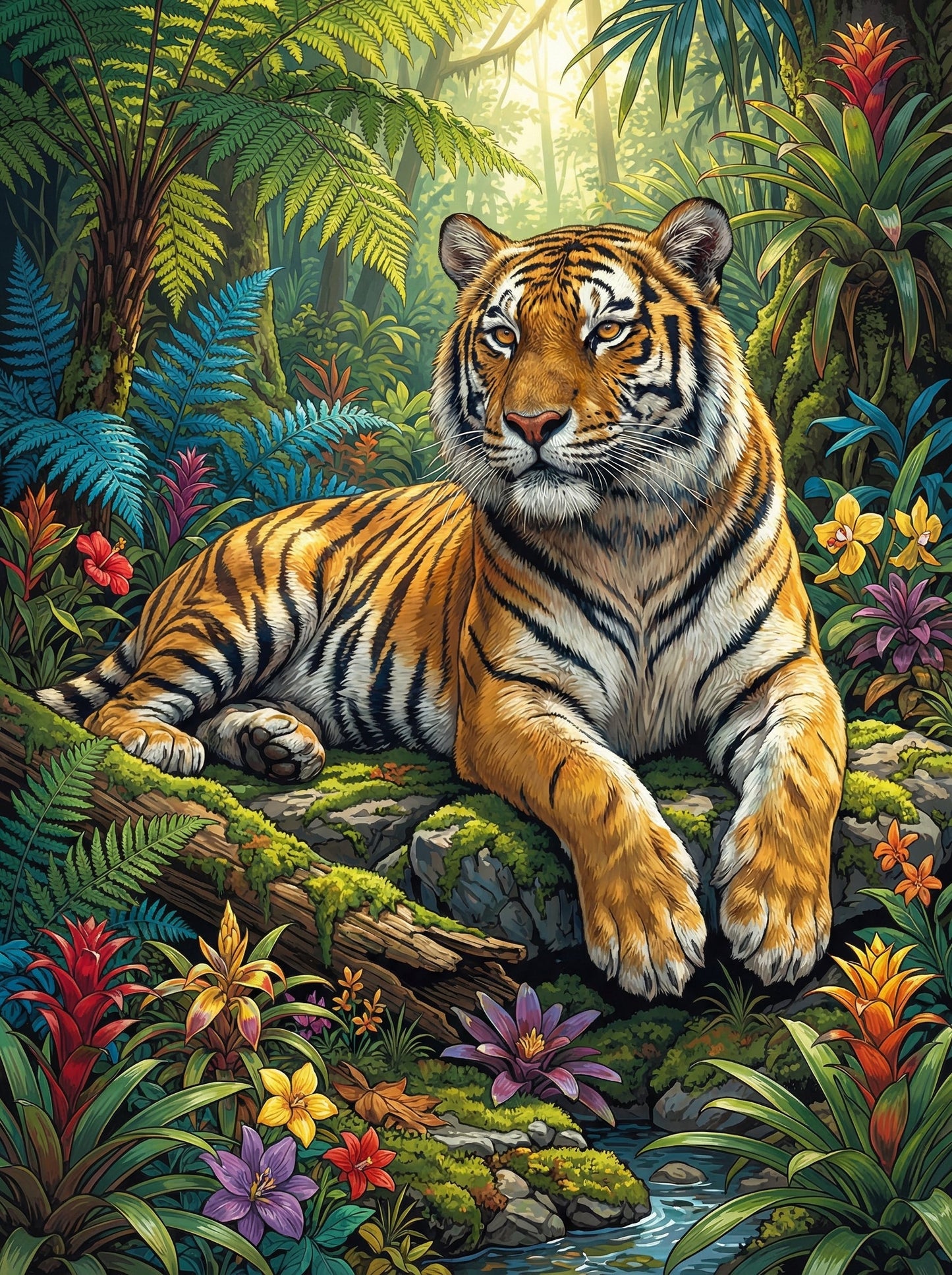 Rainforest Tiger Haven (80 Colours)