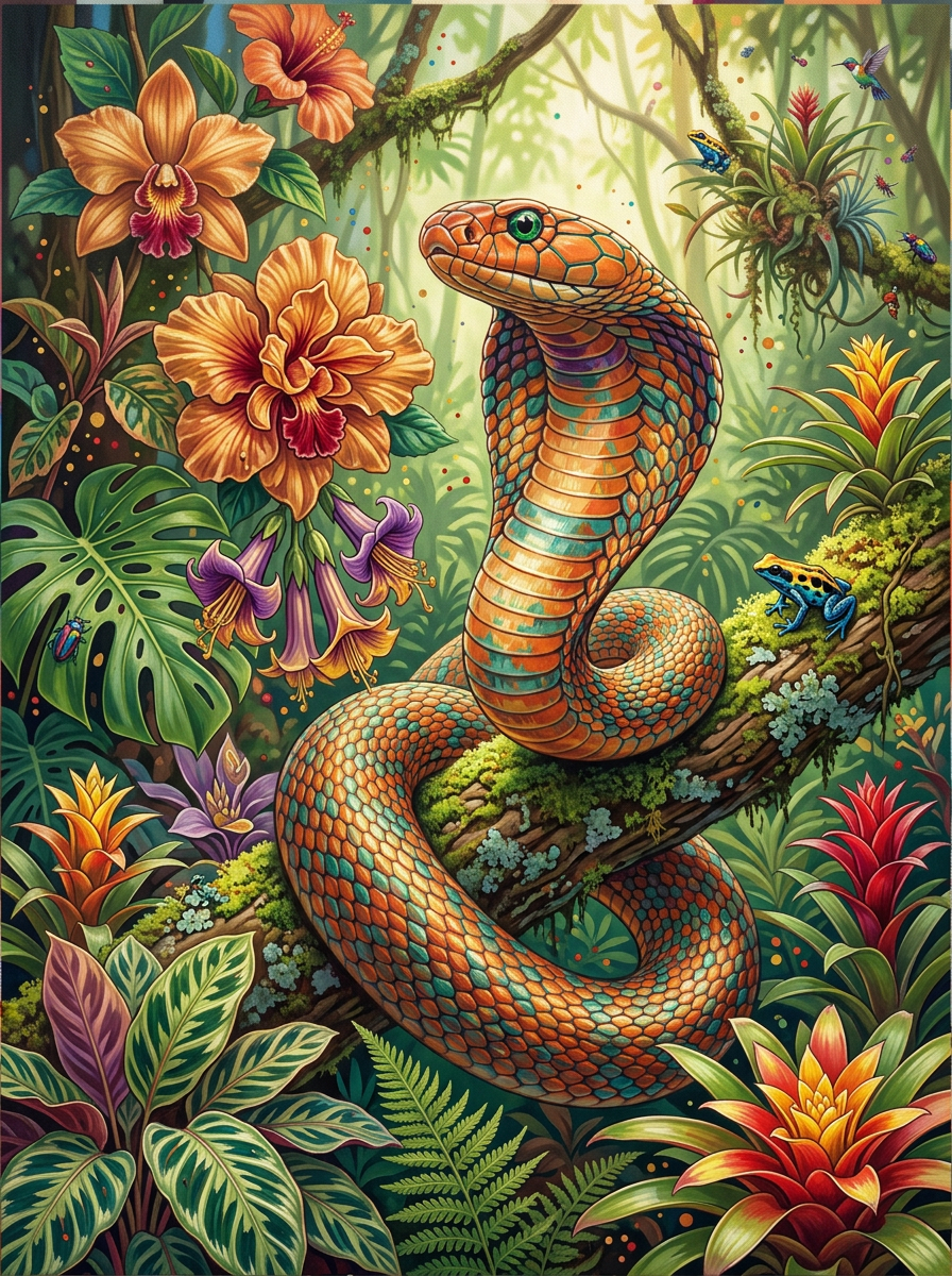 Jungle Orchid Snake (120 Colours)