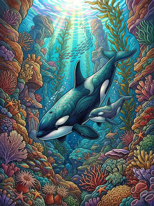 Coral Kingdom Orcas (120 Colours)