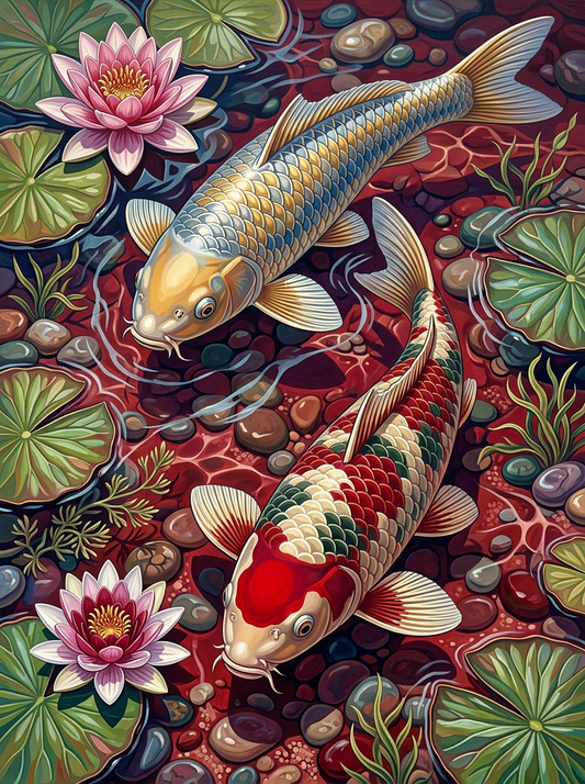 Golden Lotus Koi (120 Colours)