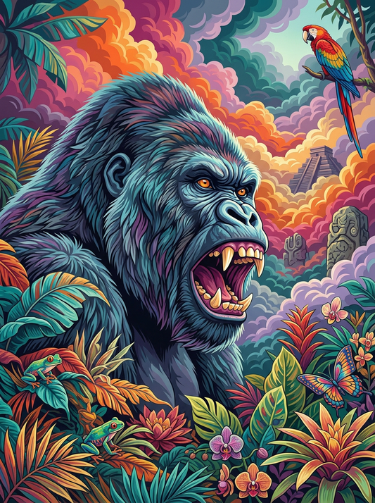 Mayan Jungle Gorilla (120 Colours)