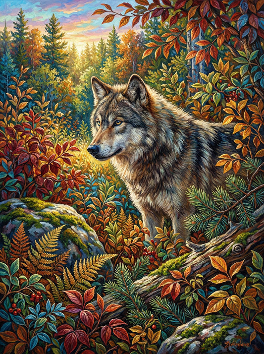 Autumn Whisper Wolf (120 Colours)