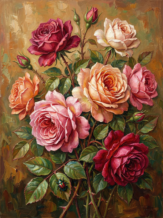 Vintage Rose Elegance (80 Colours)