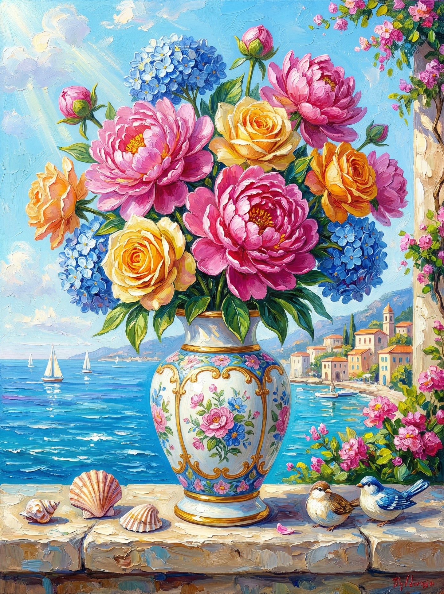 Mediterranean Rose Escape (80 Colours)