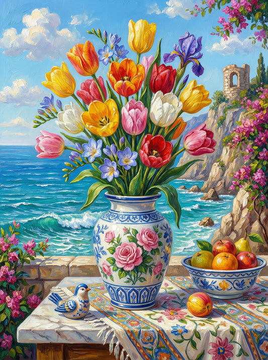 Coastal Tulip Breeze (80 Colours)