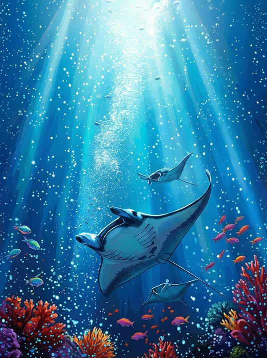 Ocean Manta Ballet (80 Colours)