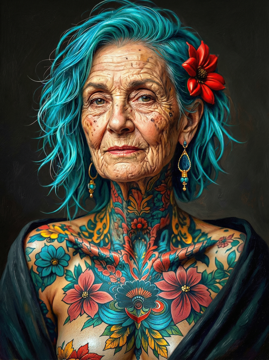 Jeweled Tattooed Sophisticate (120 Colours)