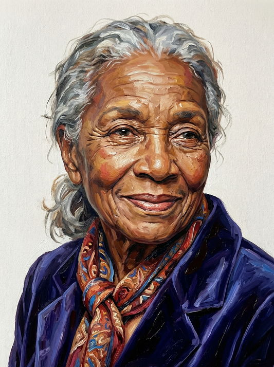 Joyful Senior Lady (120 Colours)