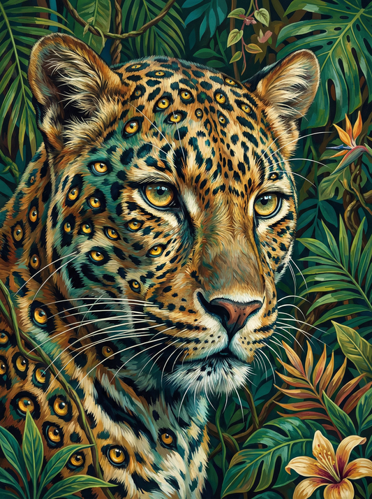 All Eyes Leopard Portrait (120 Colours)