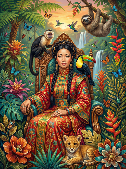 Jungle Princess Portrait (120 Colours)