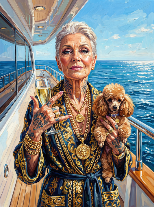 Luxury Yacht Toast Poodle (80 Colours)