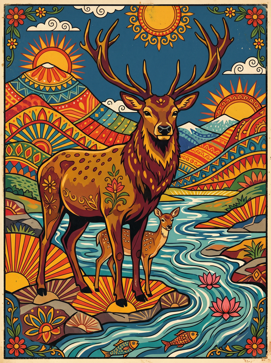 Majestic Stag River (120 Colours)