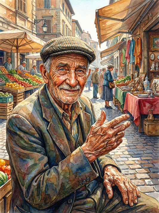Market Square Vendor (120 Colours)