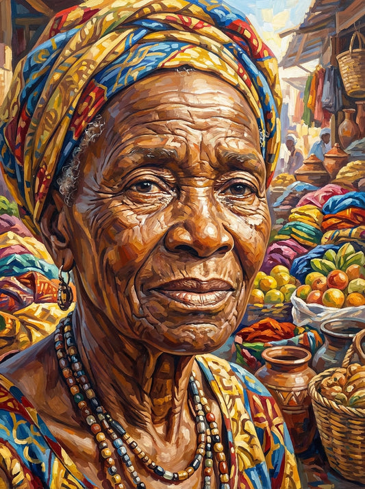 Market Woman Vibrant Headwrap (120 Colours)