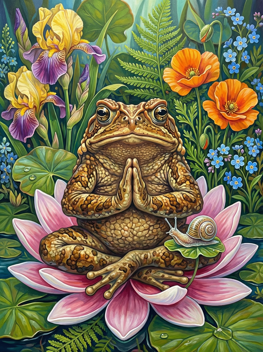 Meditation Toad Lotus (80 Colours)