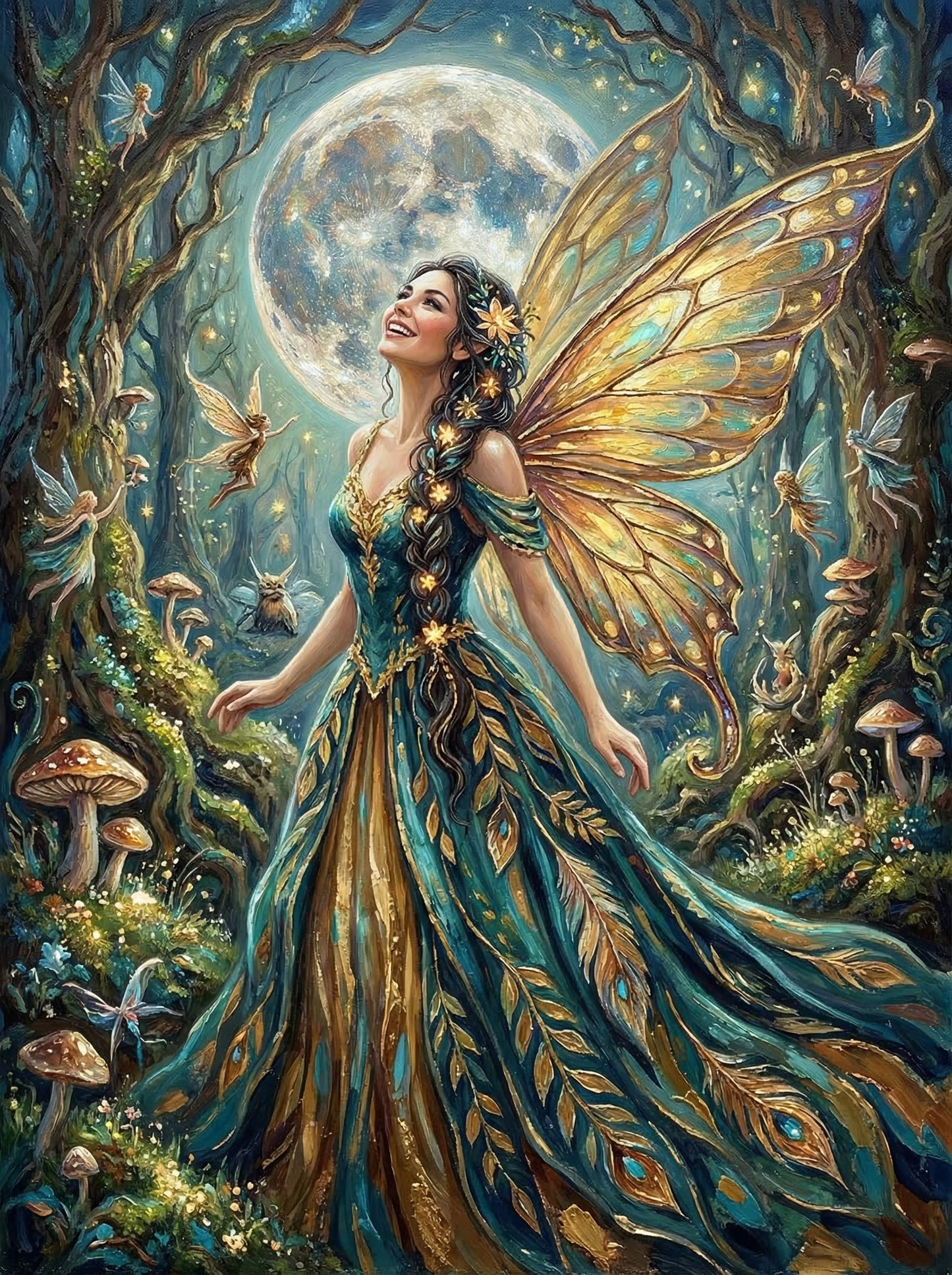 Moonlit Woodland Fairy (120 Colours)