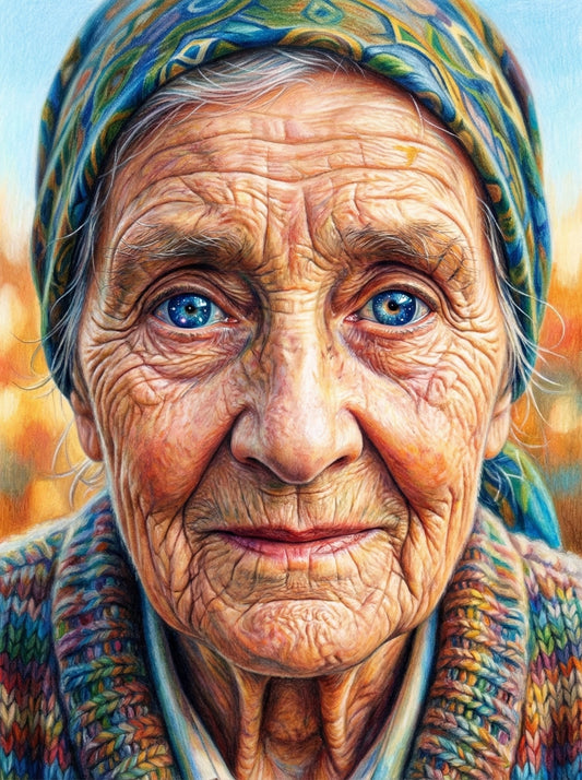 Mosaic Wisdom Portrait (80 Colours)