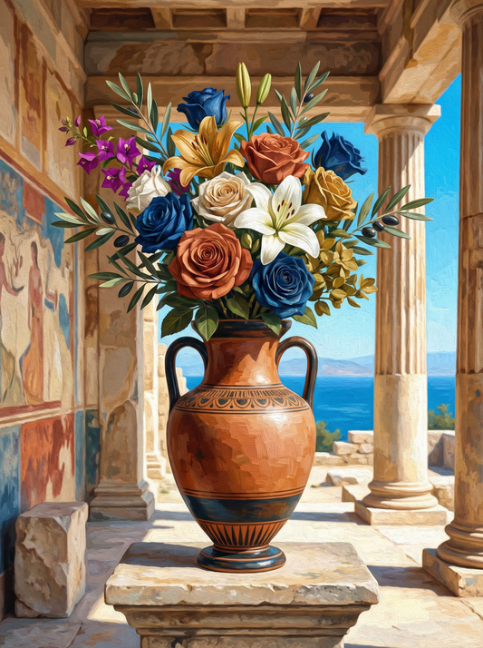 Eternal Flowers in Greek Ruins (80 Colours)
