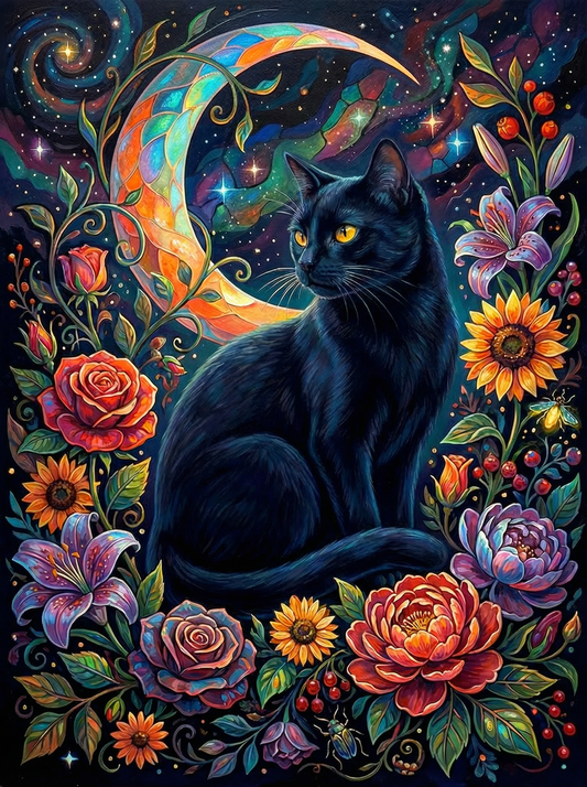Mystical Black Cat Moon (120 Colours)