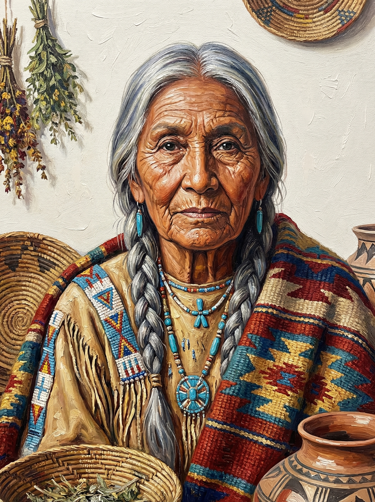 Native American Elder (80 Colours)