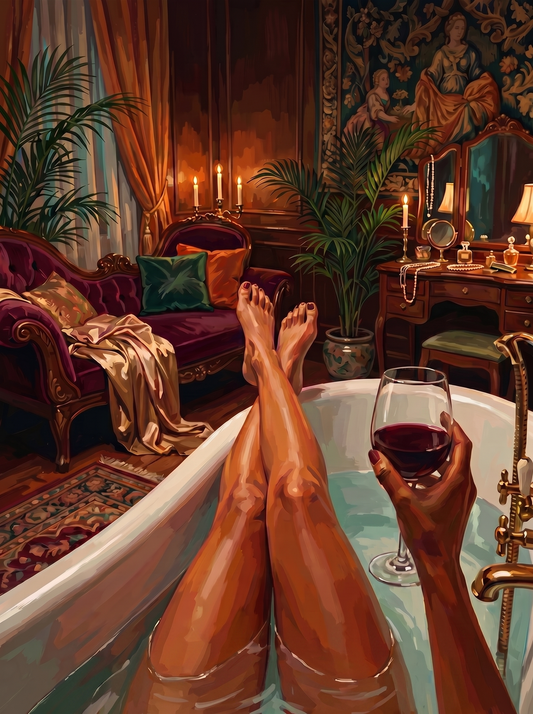 Opulent Manor Bath View (120 Colours)