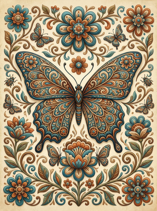 Ornate Butterfly Garden (120 Colours)