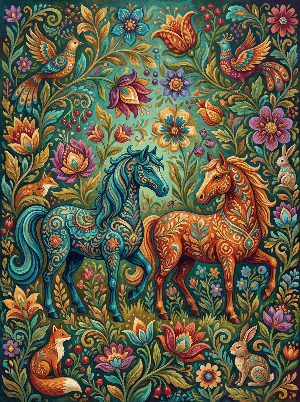 Enchanted Horse Garden (80 Colours)