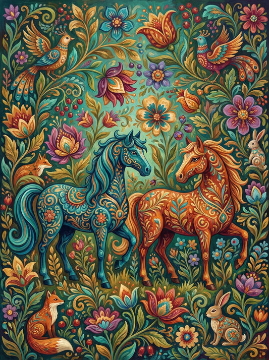 Enchanted Horse Garden (120 Colours)