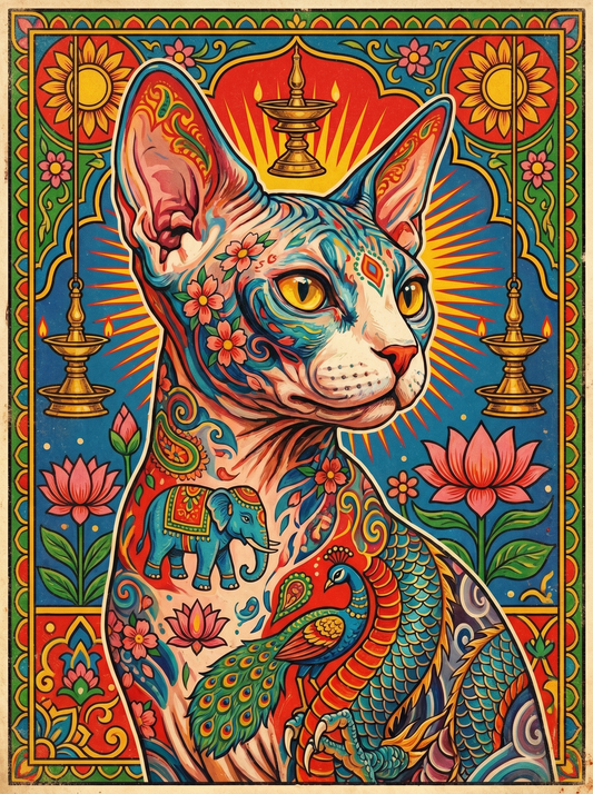Ornate Sphynx Cat (120 Colours)
