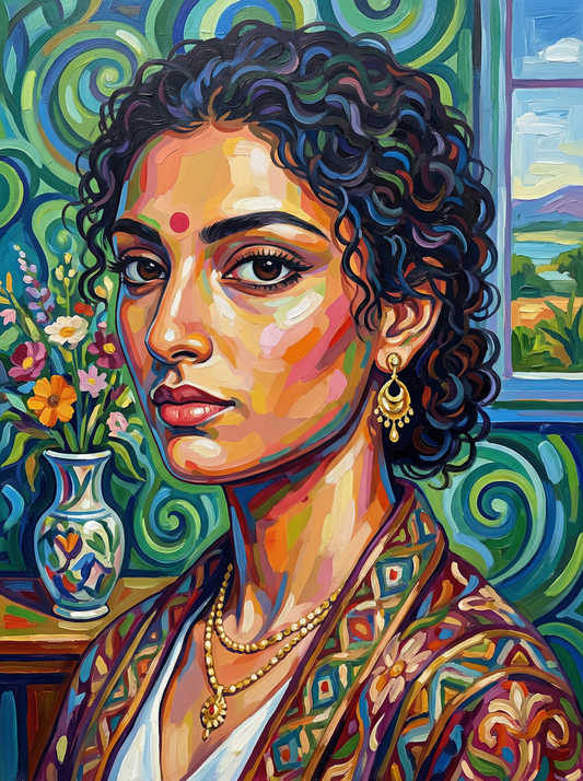Ornate Woman Portrait (120 Colours)