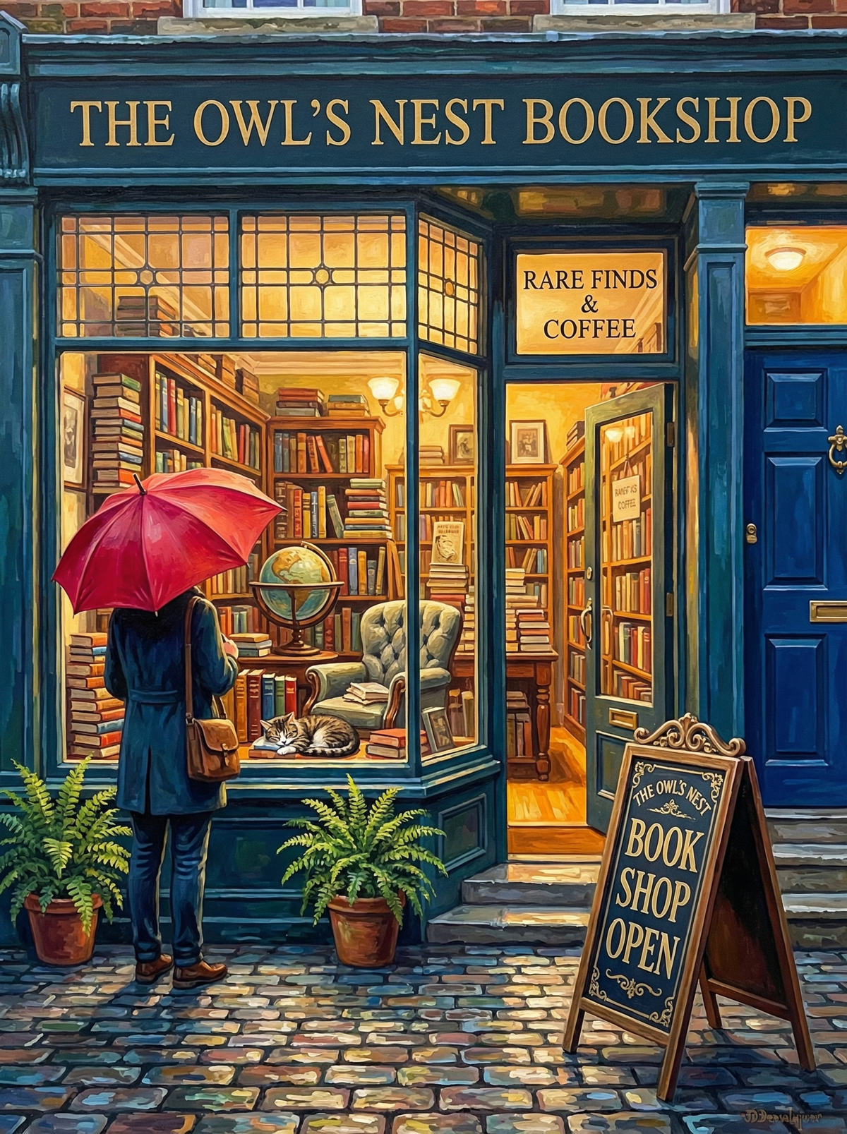 Owls Nest Bookshop (80 Colours)