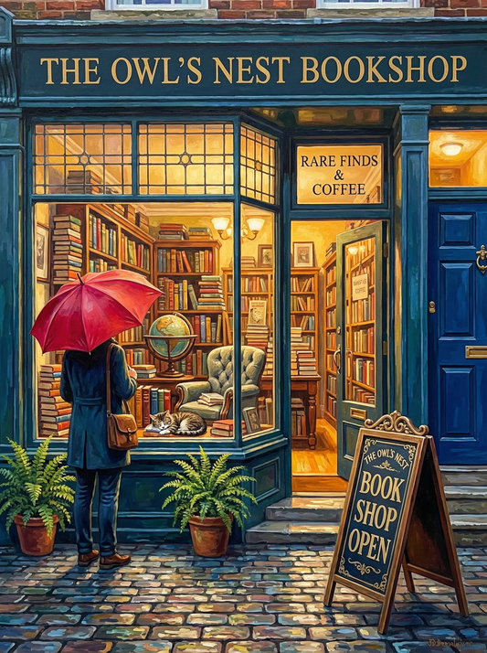 Owls Nest Bookshop (80 Colours)