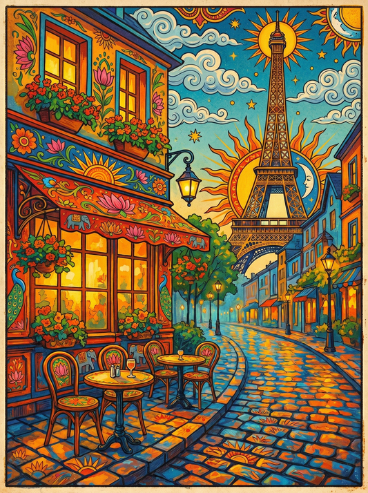Parisian Eiffel Street (120 Colours)