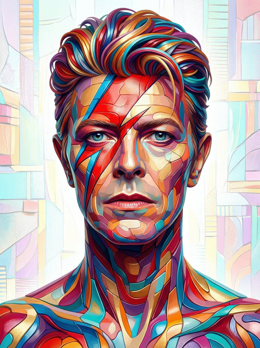 Pastel Geometric Portrait (80 Colours)