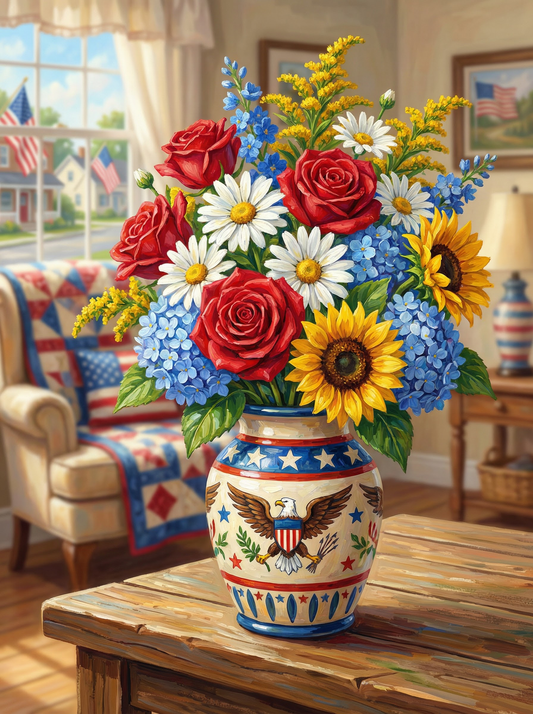 Patriotic Porch Bouquet (120 Colours)