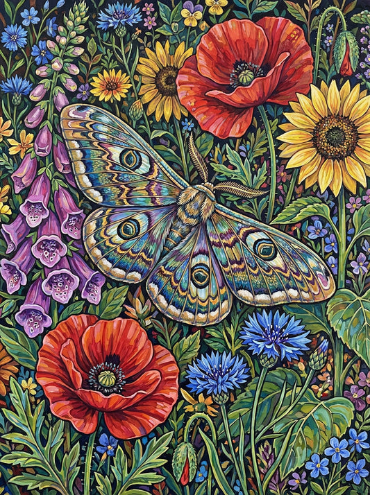Peacock Moth Wildflowers (80 Colours)