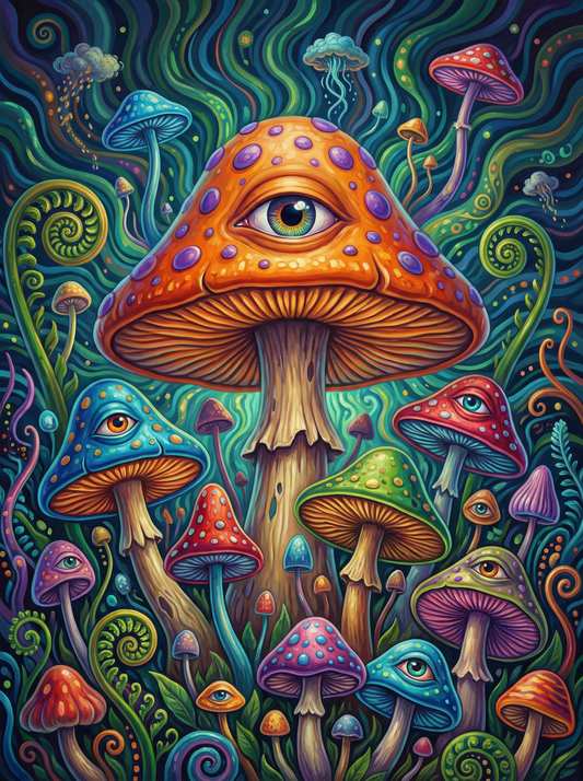 Psychedelic Eye Mushrooms (120 Colours)