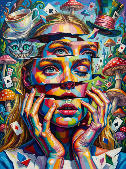Rainbow Tea Party Woman (80 Colours)