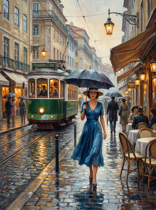 Rainy Day European Street (120 Colours)