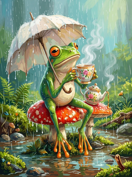 Rainy Day Tea Frog (80 Colours)