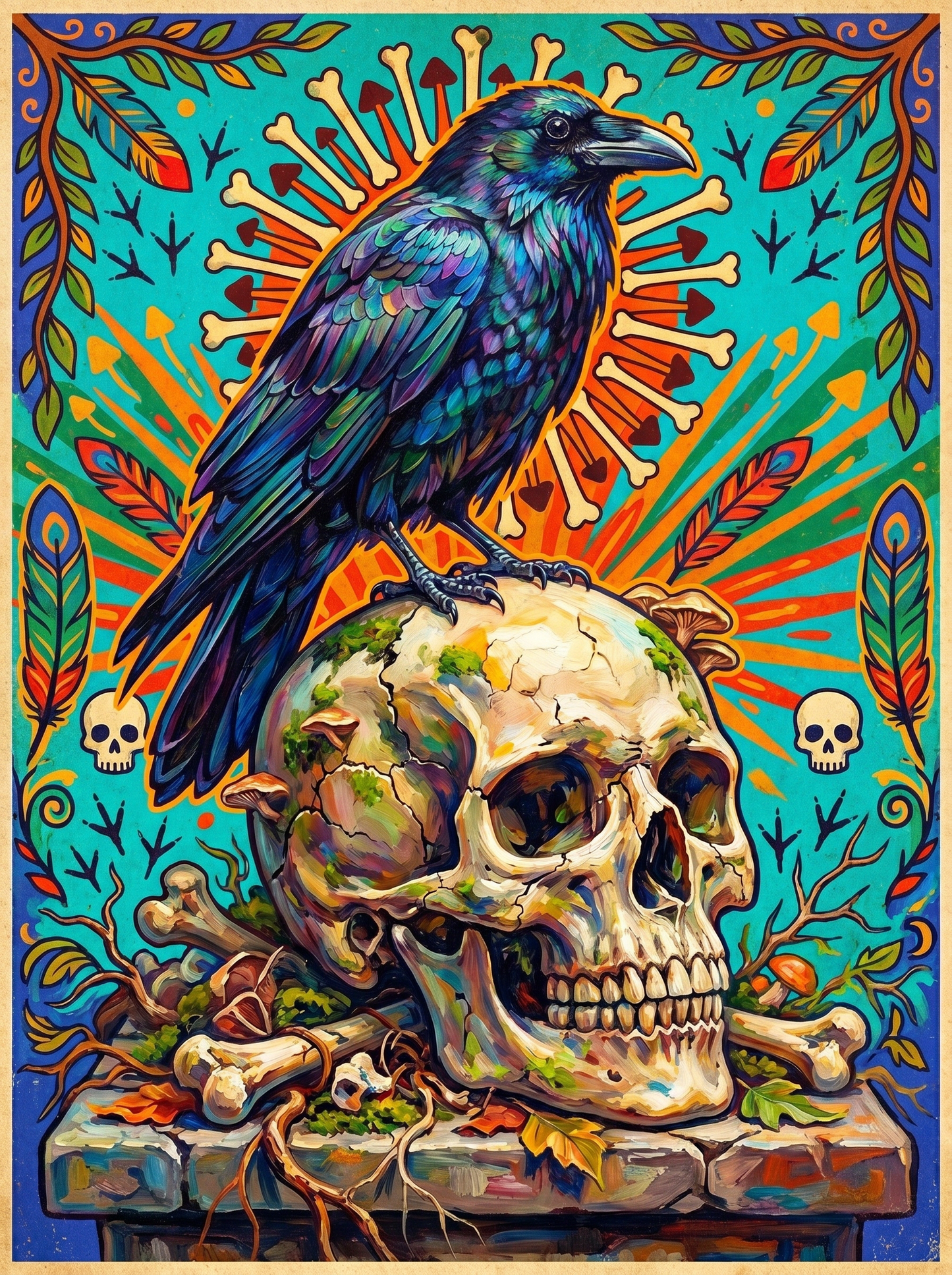 Raven And Skull (120 Colours)
