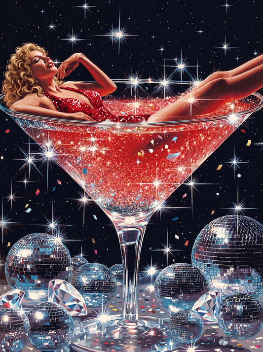 Red Cocktail Confetti Celebration (120 Colours)