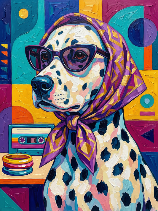 Retro Dalmatian Dog (120 Colours)