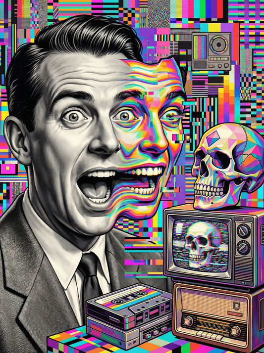 Retro Glitch Pop Art (80 Colours)