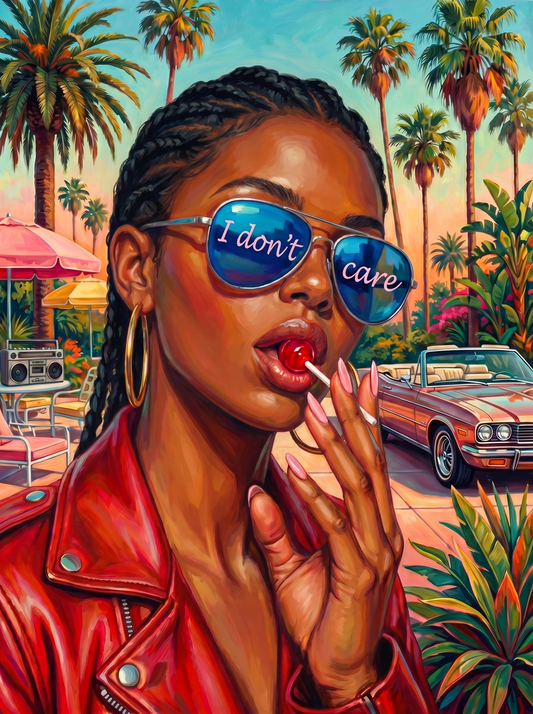 Retro Lollipop Palm Attitude (80 Colours)
