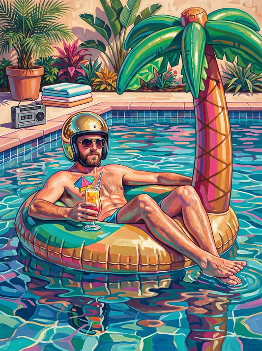 Retro Pool Day Chillin (120 Colours)