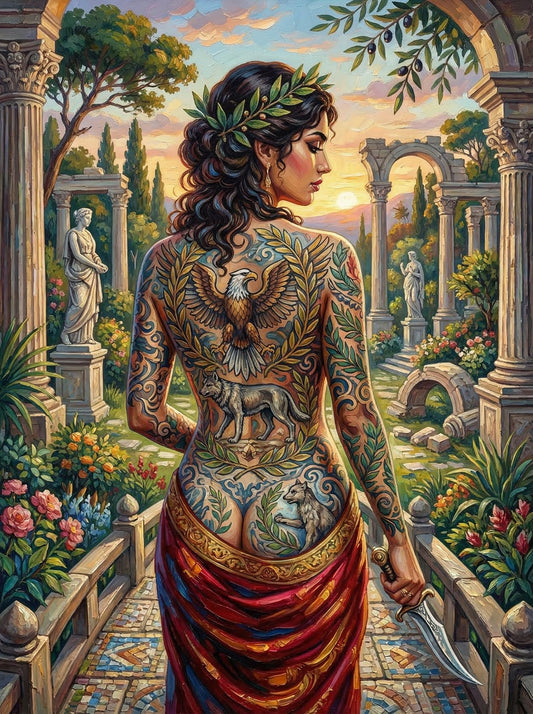Roman Tattoo Garden Woman (120 Colours)