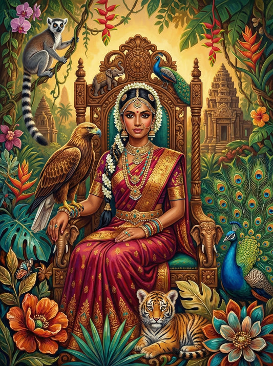 Royal Woman And Peacock (120 Colours)