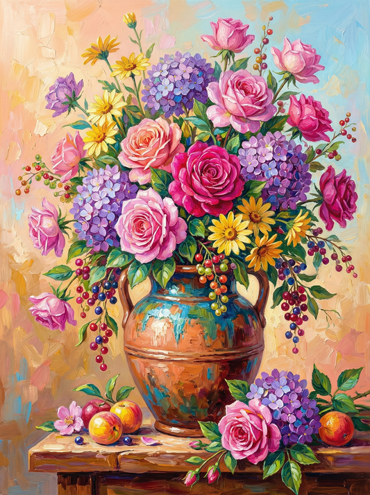 Rustic Pitcher Bouquet (80 Colours)